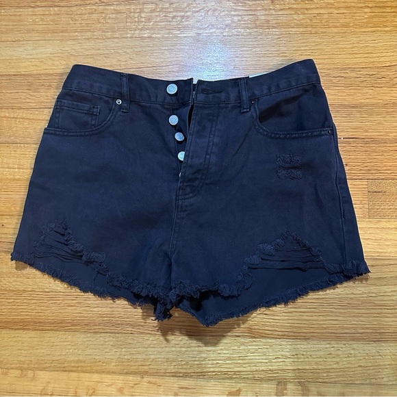 PAC Sun high Waist cut off Shorts size 28 (j) - Picture 2 of 11